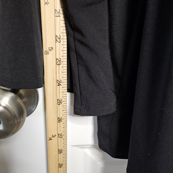 Susan Graver 3X Black Open Front Cardigan Flowy Drape Stretch Liquid Knit - Picture 12 of 13